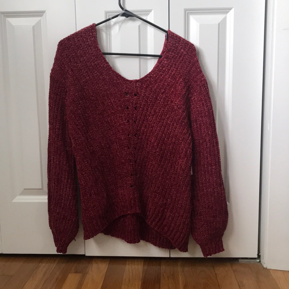 Charlotte Russe Maroon Sweater